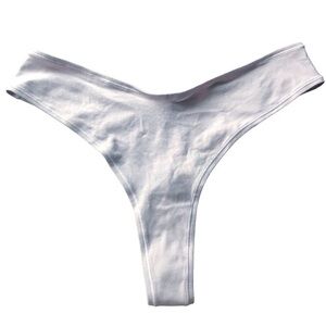 SKIMS Cotton Jersey Dipped Thong Iris Mica Size 4X NWT